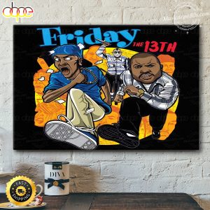 Ice Cube and Chris Tucker Friday The 13th Poster Canvas