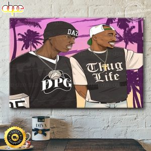 2pac Makaveli & Dillinger Don't Go 2 Sleep Poster Canvas