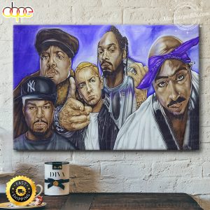 Legends Of Rap & Hip Hop 80s Artists Canvas