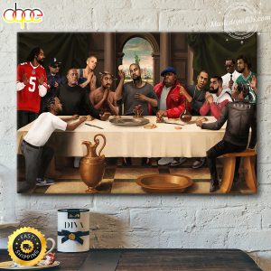 Rapper Star Legend The Last Supper Art Painting Poster Canvas