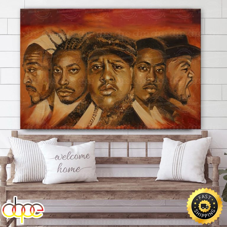 Legends of Rap and Hip Hop 80s Canvas Poster