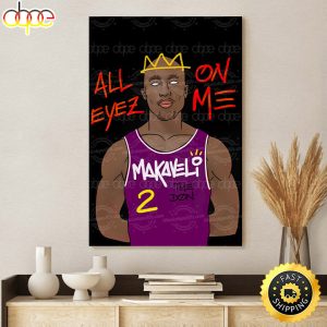 2pac Makaveli All Eyez On Me Canvas Painting