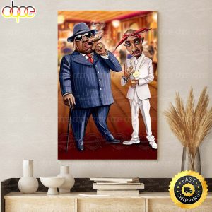 Tupac And Biggie Artwork Hip Hop Rapper Canvas