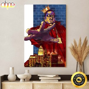 King of New York Biggie Smalls Poster Canvas