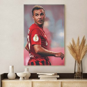 Mario Gotze's First Game Back In Germany Poster Canvas