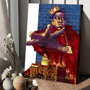 King of New York Biggie Smalls Poster Canvas