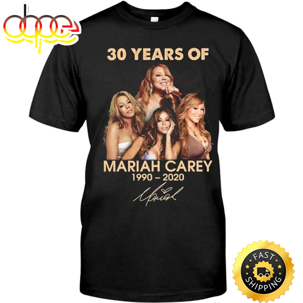 30 Years Of Mariah Carey 1990 2020 Signature T-shirt