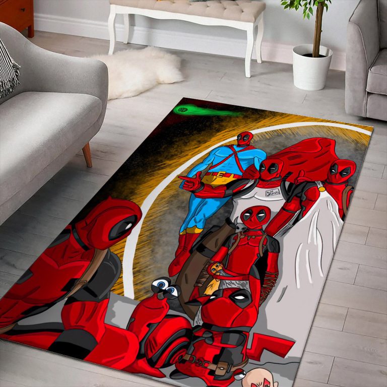 Into the Pool-verse Deadpool 3 Fan Art Home Rug
