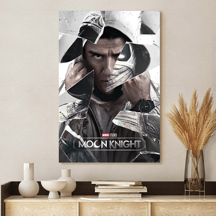 Moon Knight X Split Fan Art Canvas Poster