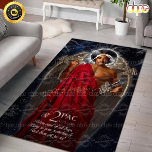 Saint Tupac Shakur Pray For Us Rug Carpet