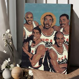 Basketball Art Sports Illustration Poster Canvas