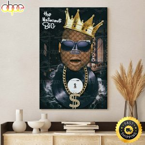 The Notorious Big Ready For Die Vinyl Canvas Poster