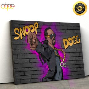Snoop Doggy Dogg Graphic Art Poster Canvas