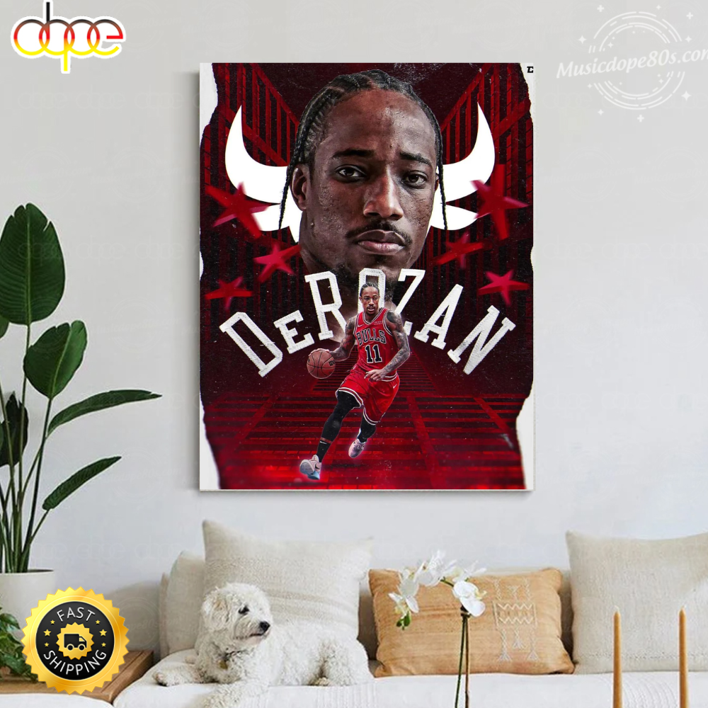 Chicago Bulls Demar Derozan Wallpapers Painting Canvas i