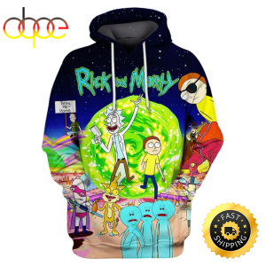 Rick And Morty Walk Through Portal Hoodie All Over Print