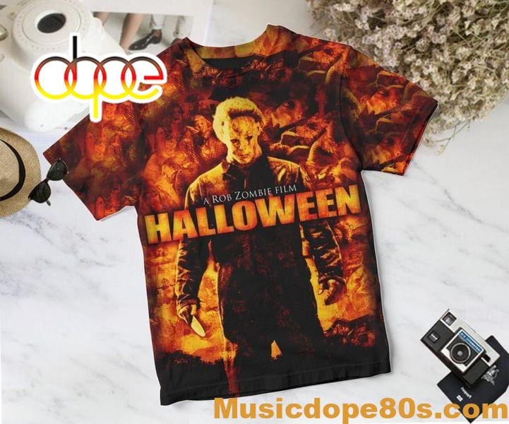 A rob zombie film halloween michael myers 3D Shirt