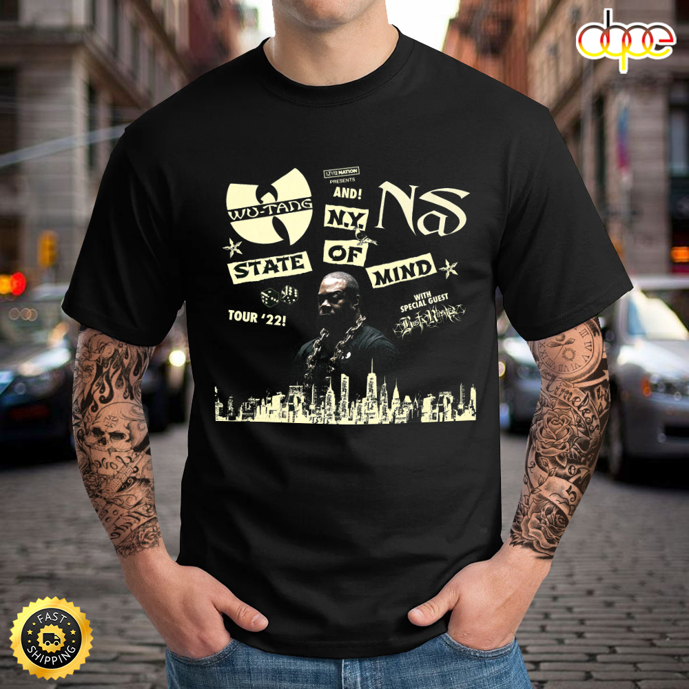 Wu-tang And Nas N.Y State Of Mind Tour 2022 Unisex T-shirt