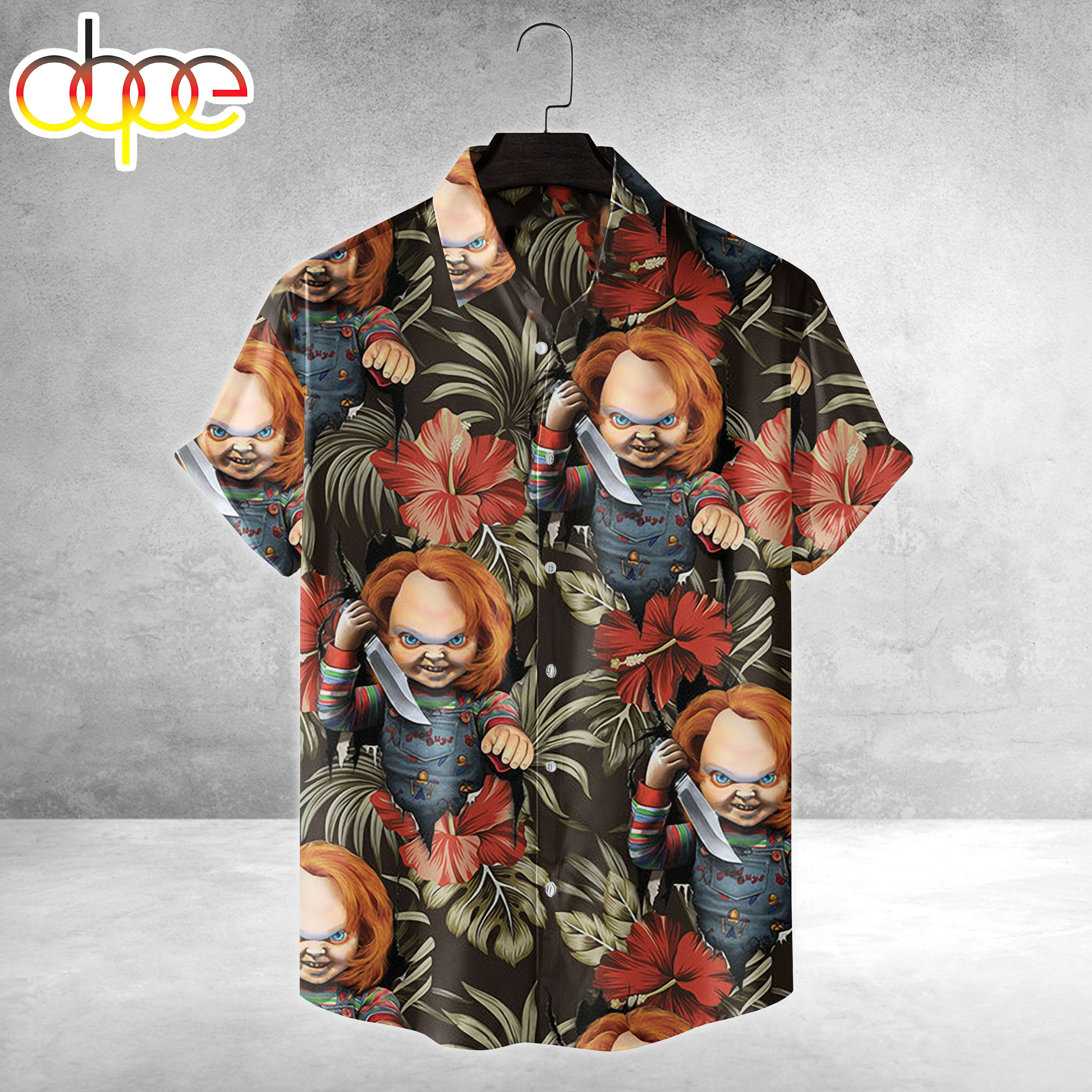 Chucky Horror Halloween Movies Hawaiian Shirt