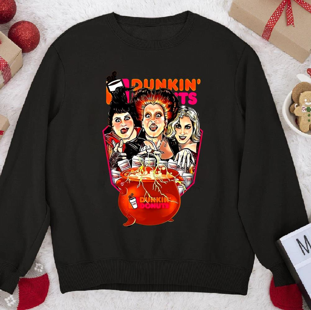 Dunkin Donuts Hocus Pocus Halloween Witches Sweatshirt