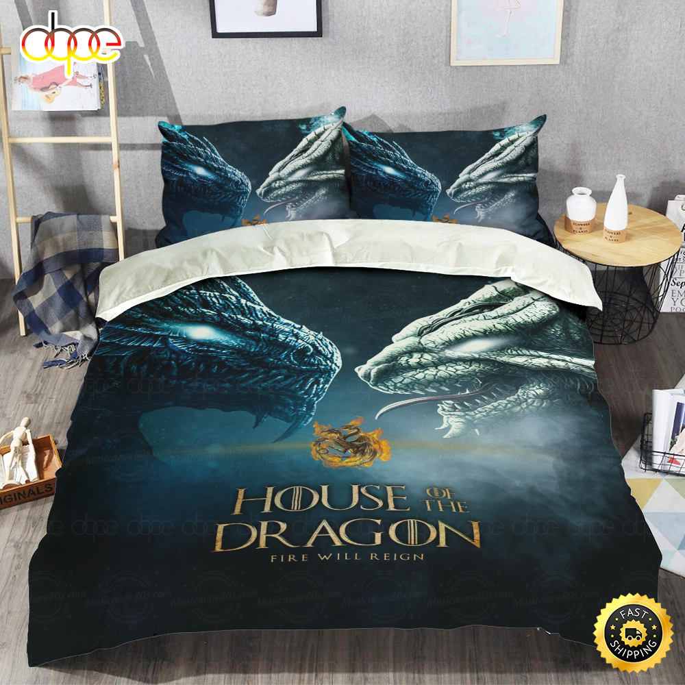 Fire Will Reign Game of Thrones House Of The Dragon Bedding Set
