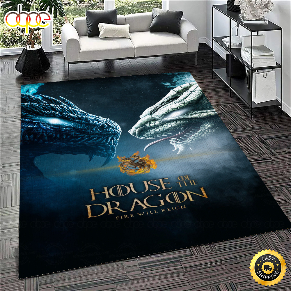 Fire Will Reign Game of Thrones House Of The Dragon Rug