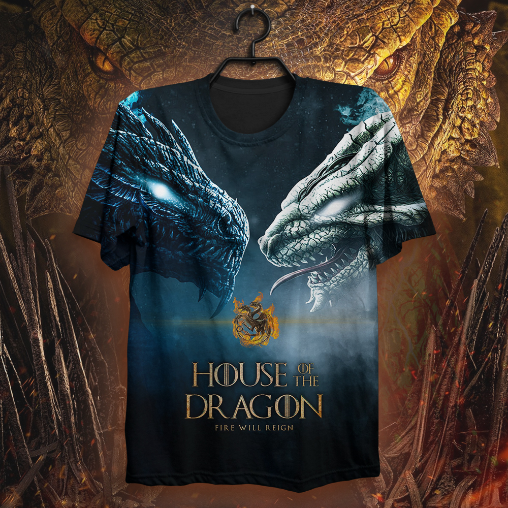 Fire Will Reign Game of Thrones House Of The Dragon 3D shirt All Over Print
