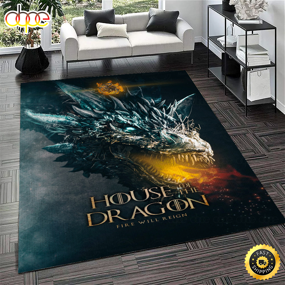 Game of Thrones House Of The Dragon Fire Will Reign Rug