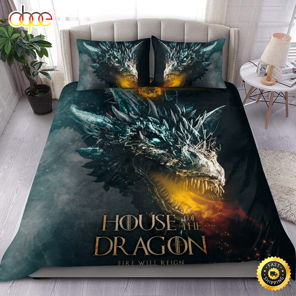 Game of Thrones House Of The Dragon Fire Will Reign Bedding Set