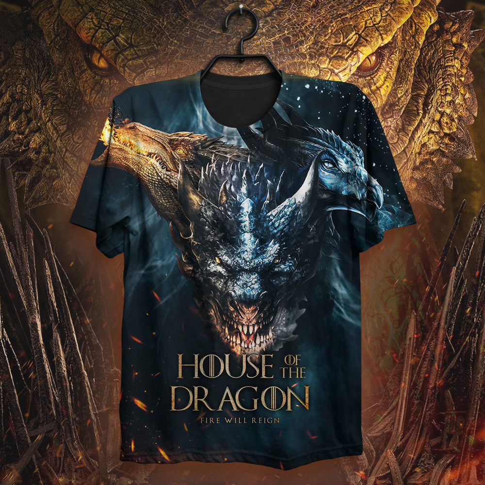 Game of Thrones House Of The Dragon 3D shirt All Over Print