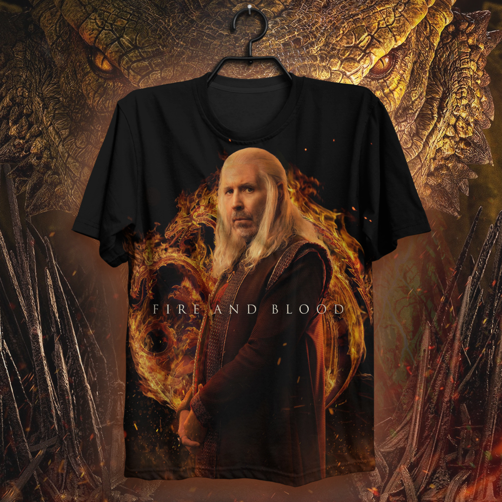 House Of The Dragon Characters King Viserys Targaryen 3D shirt All Over Print