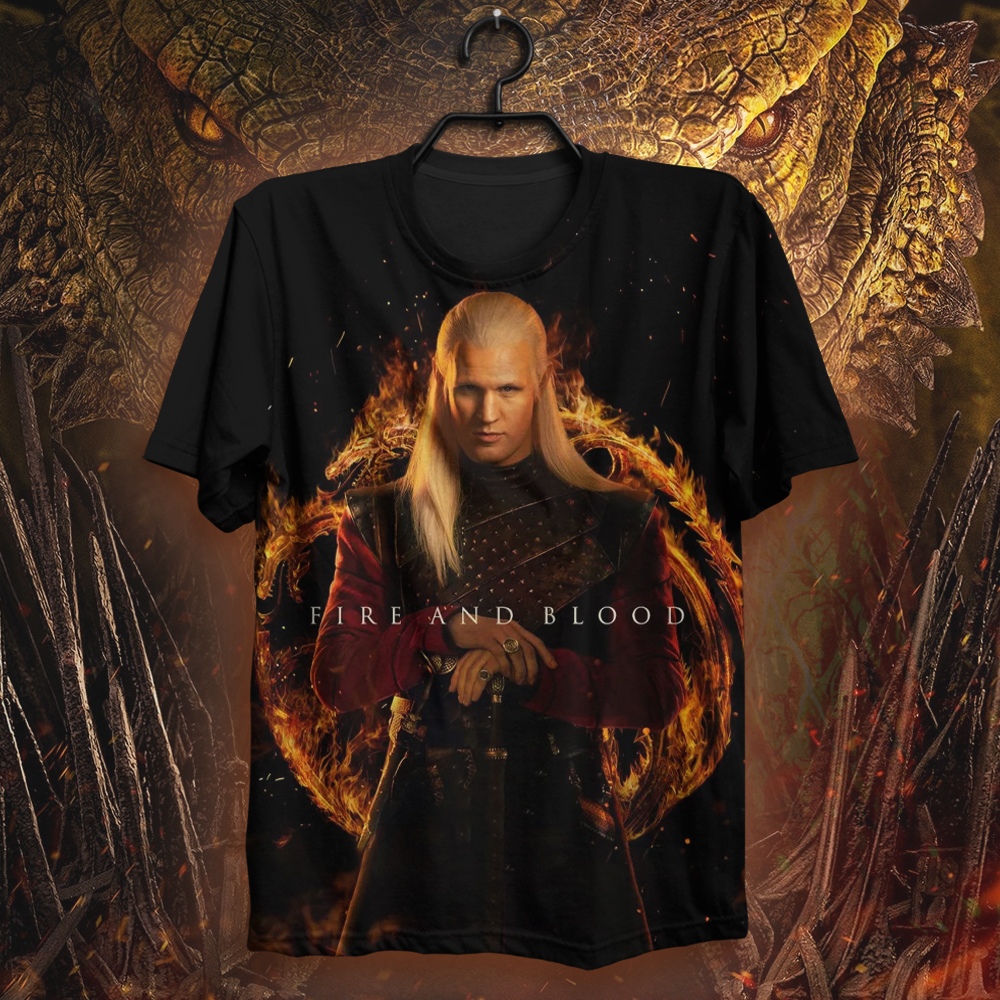 House Of The Dragon Characters Prince Daemon Targaryen 3D shirt All Over Print