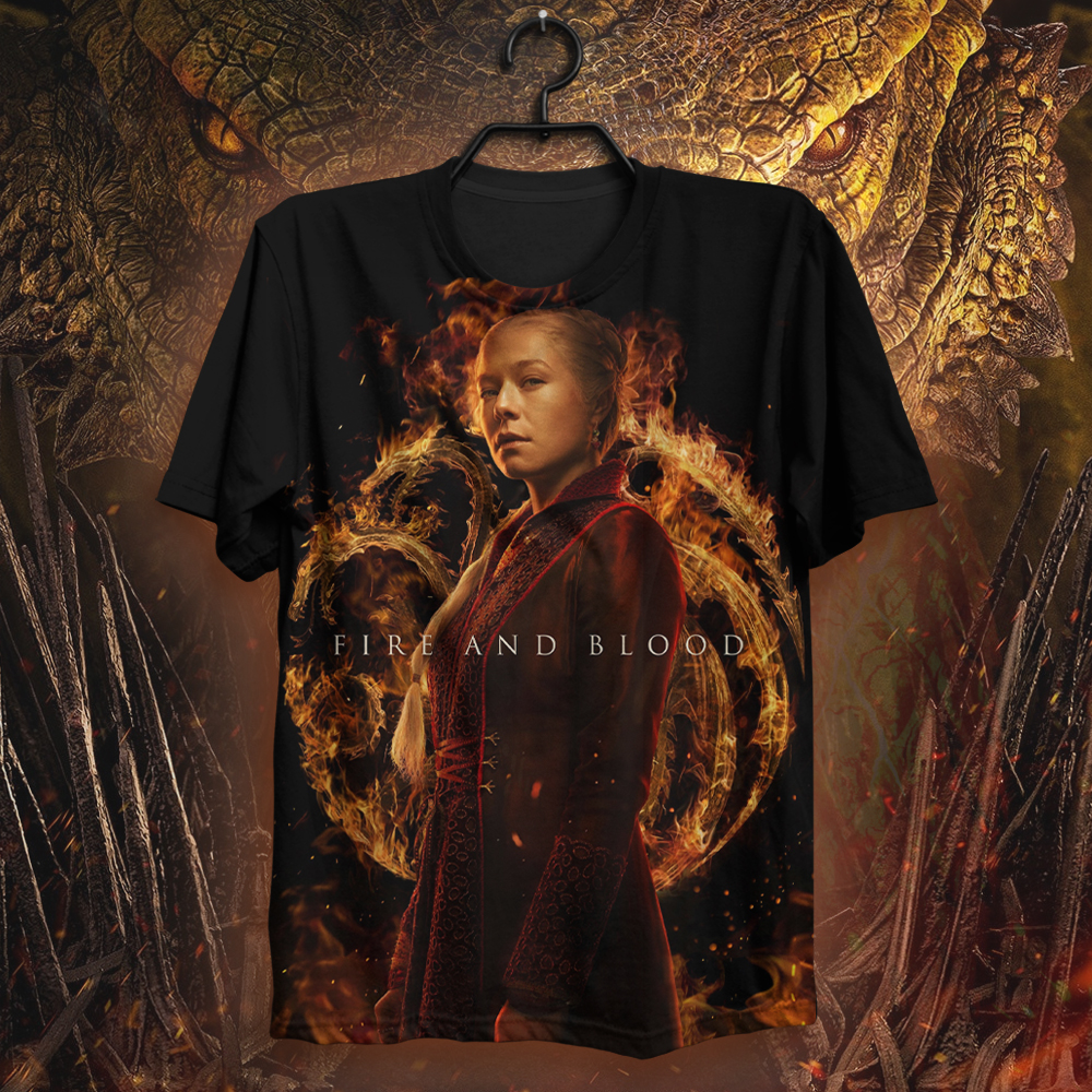 House Of The Dragon Shirt Rhaenyra Targaryen 3D shirt All Over Print