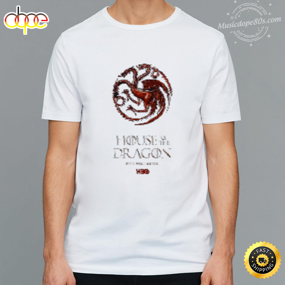 House of the Dragon HBO logo White T-shirt