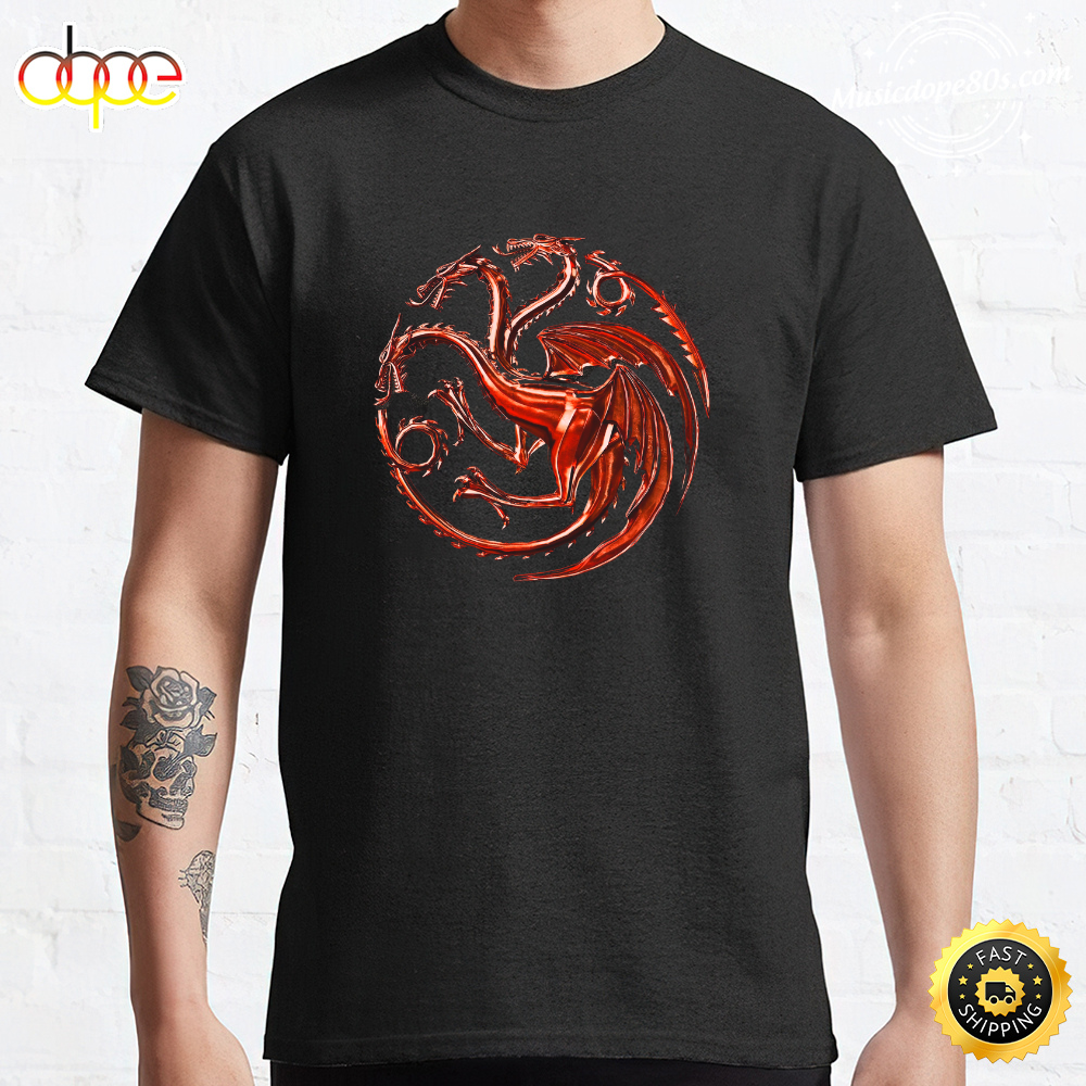House of the Dragon logo Black T-shirt