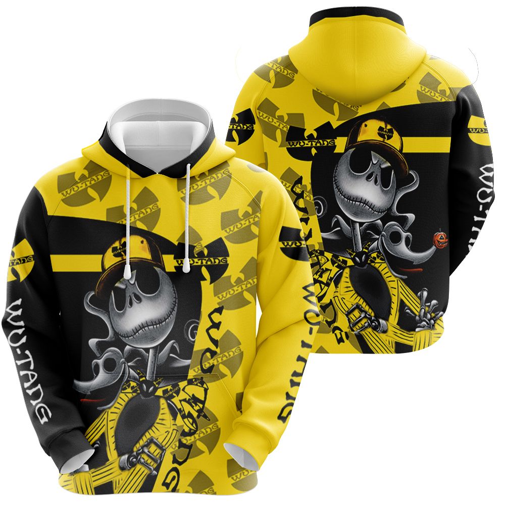 Jack Skellington Wu Tang Clan Halloween Hip Hop 3d Printed Hoodie