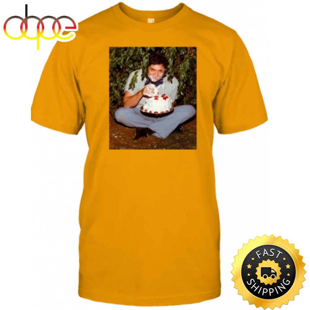 Johnny Cash Eating Cake T-shirt