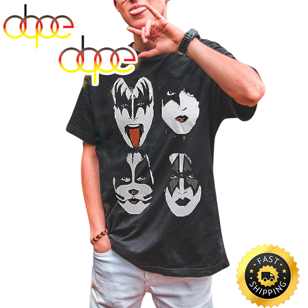 Kiss Mark Of The Demon Jumbo Faces T-shirt