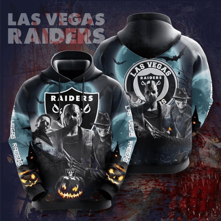 Las Vegas Raiders Halloween Horror Hoodie 3d Hoodie