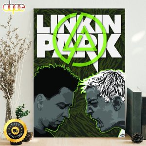 Linkin Park Members Rapper Hiphop 90s Poster Canvas