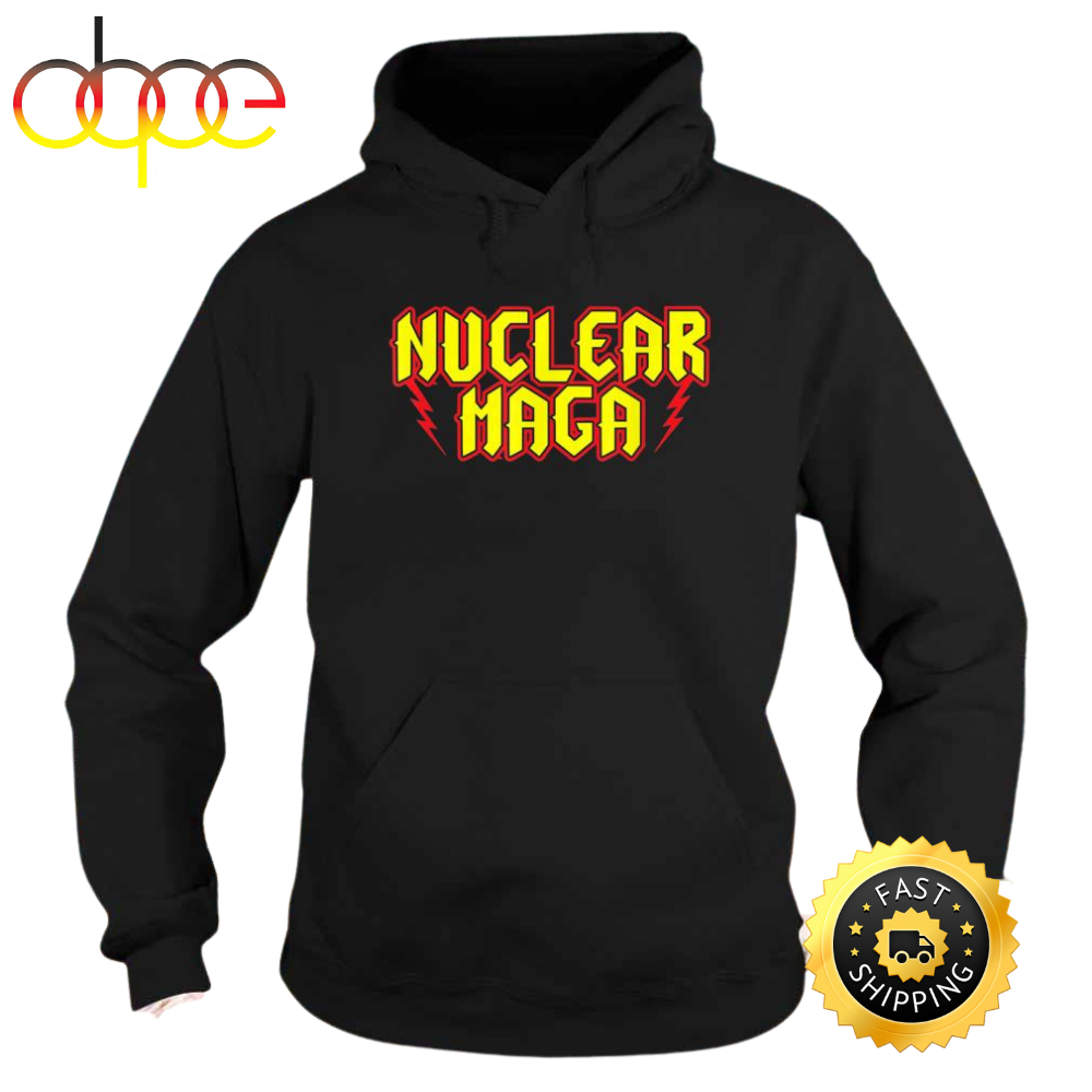 Nuclear maga as a band logo Hoodie