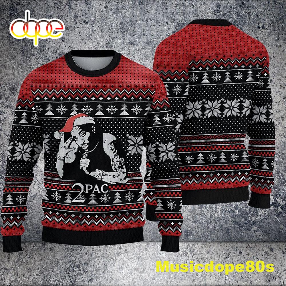 2Pac Lover Ugly Christmas 3D Sweater Gift