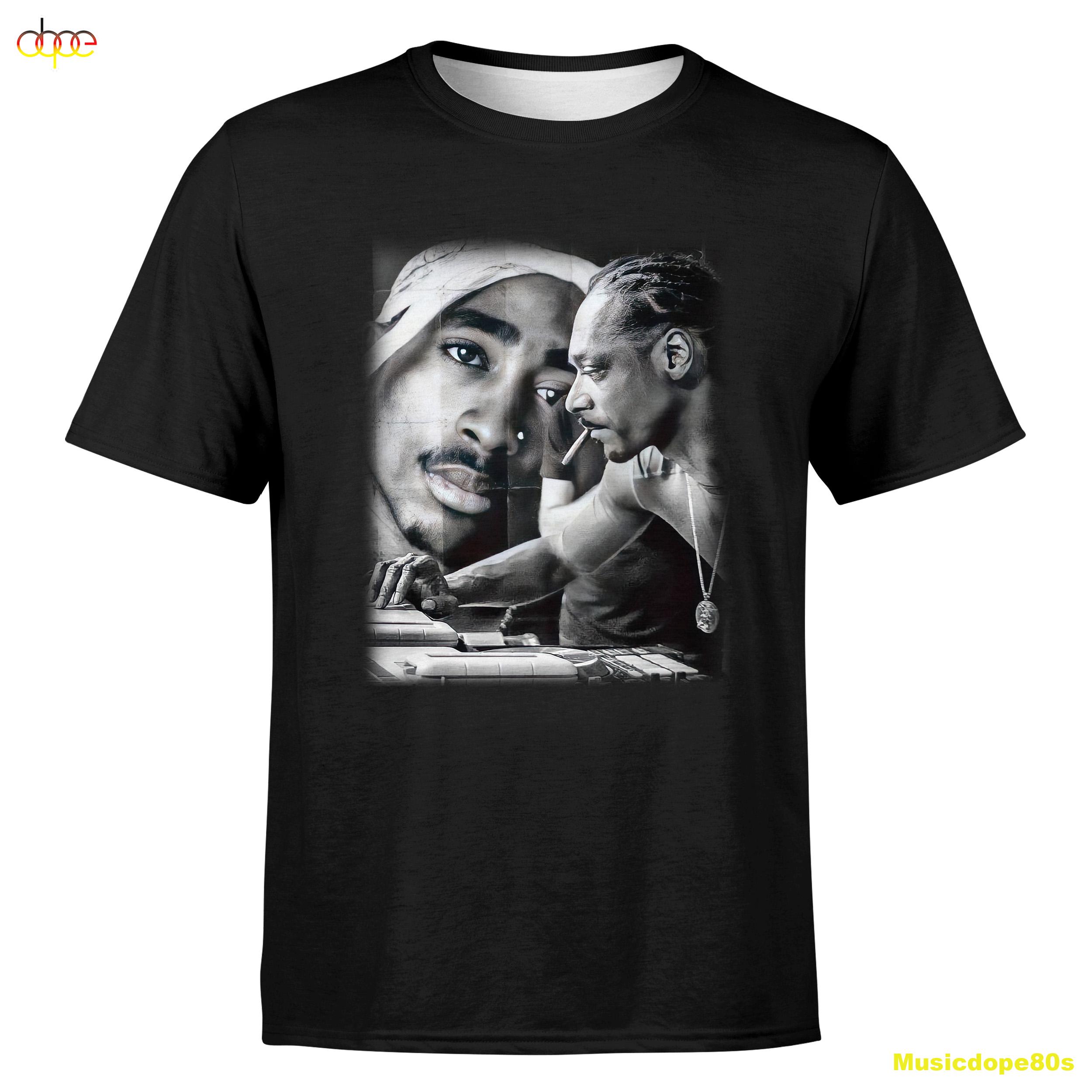 2pac And Snoop Dogg Wallpaper Art Music Tshirt