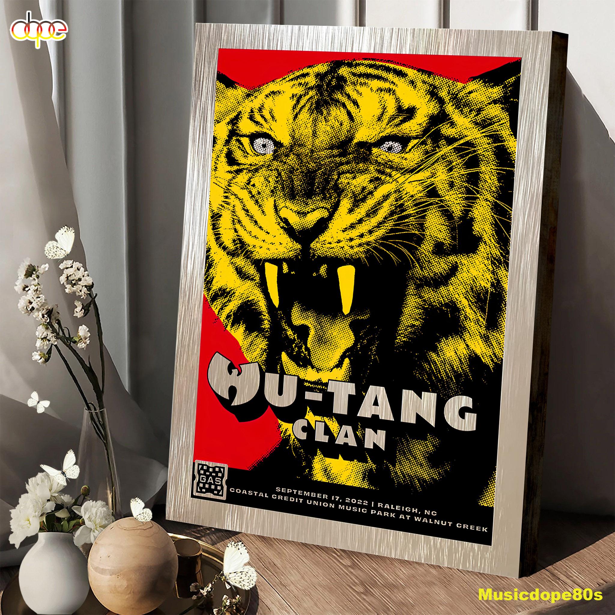 Wu-tang And Nas New York State Of Mind Tour 2022 Walnut Creek Poster Canvas