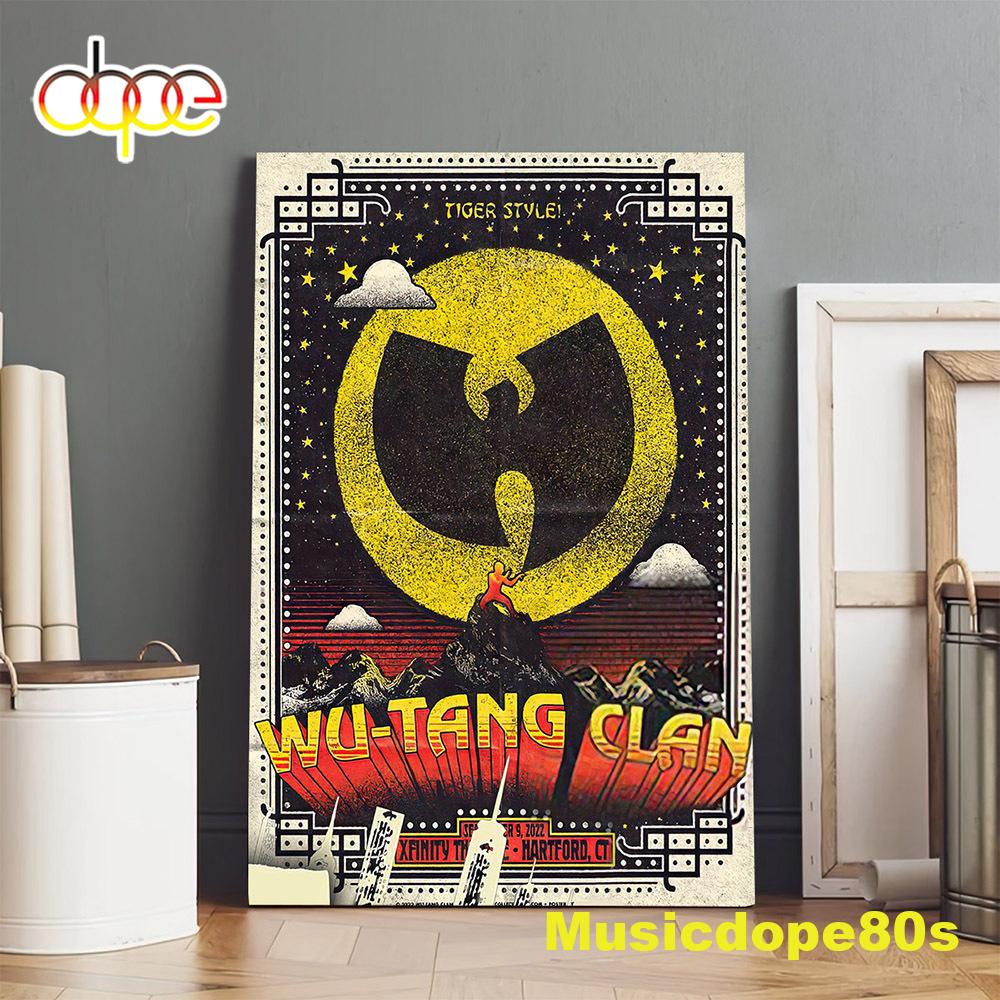 Wu-tang And Nas Hartford New York State Of Mind Tour 2022 Poster Canvas