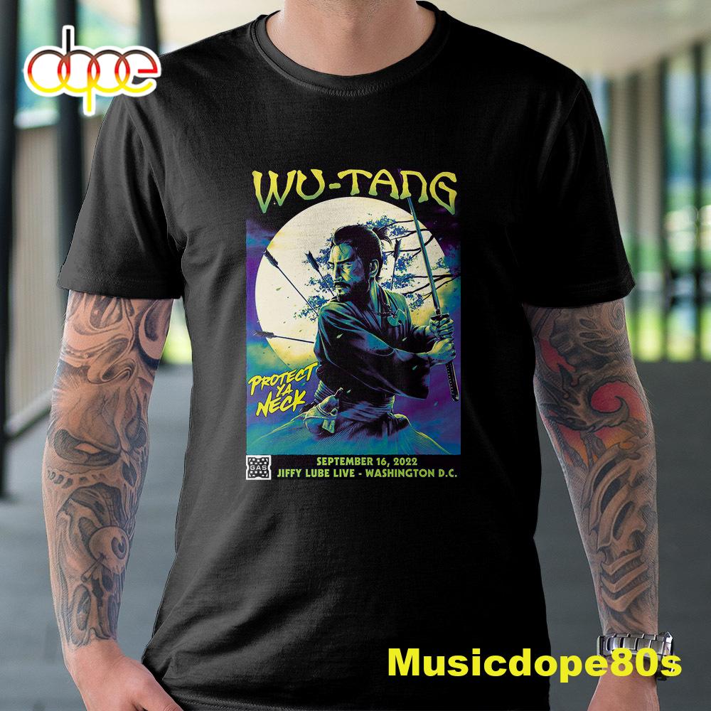 Wu-tang Clan New York State Of Mind Tour 2022 Protect Ya Neck In Bristow Tshirt