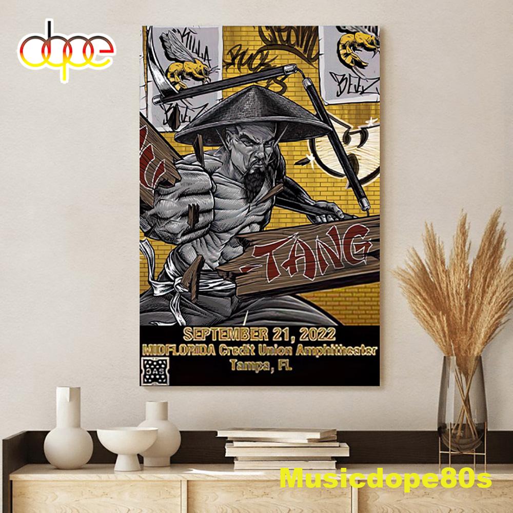 Wu-tang And Nas New York State Of Mind Tour 2022 Tampa Poster Canvas