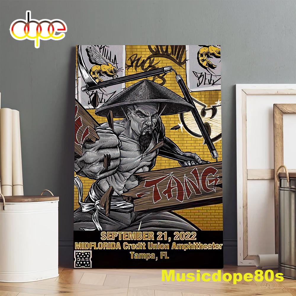 Wu-tang And Nas New York State Of Mind Tour 2022 Tampa Poster Canvas