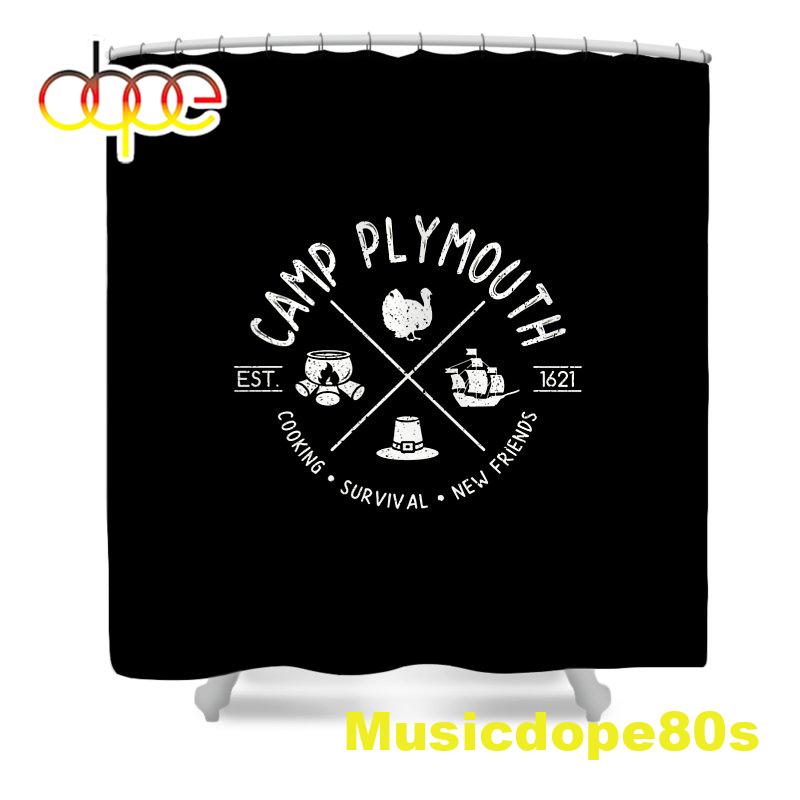 Camp Plymouth Friday 13th Shower Curtain