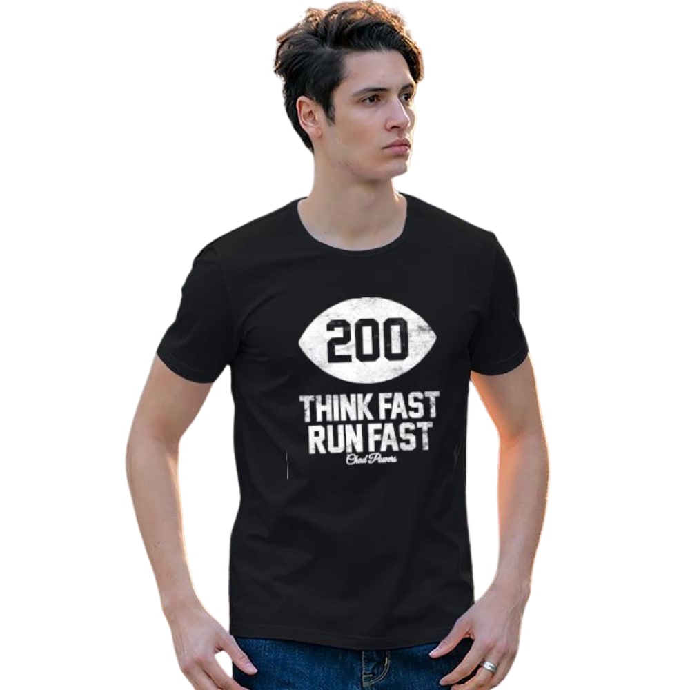 Chad Powers Think Fast Run Fast American Football T Shirt