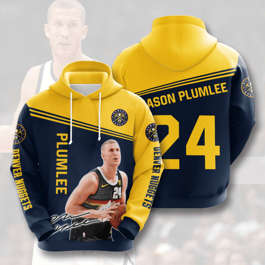 DENVER NUGGETS Mason Plumlee All Over Print Hoodie